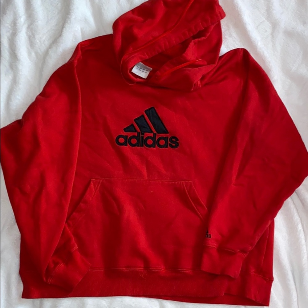 red adidas hoodie